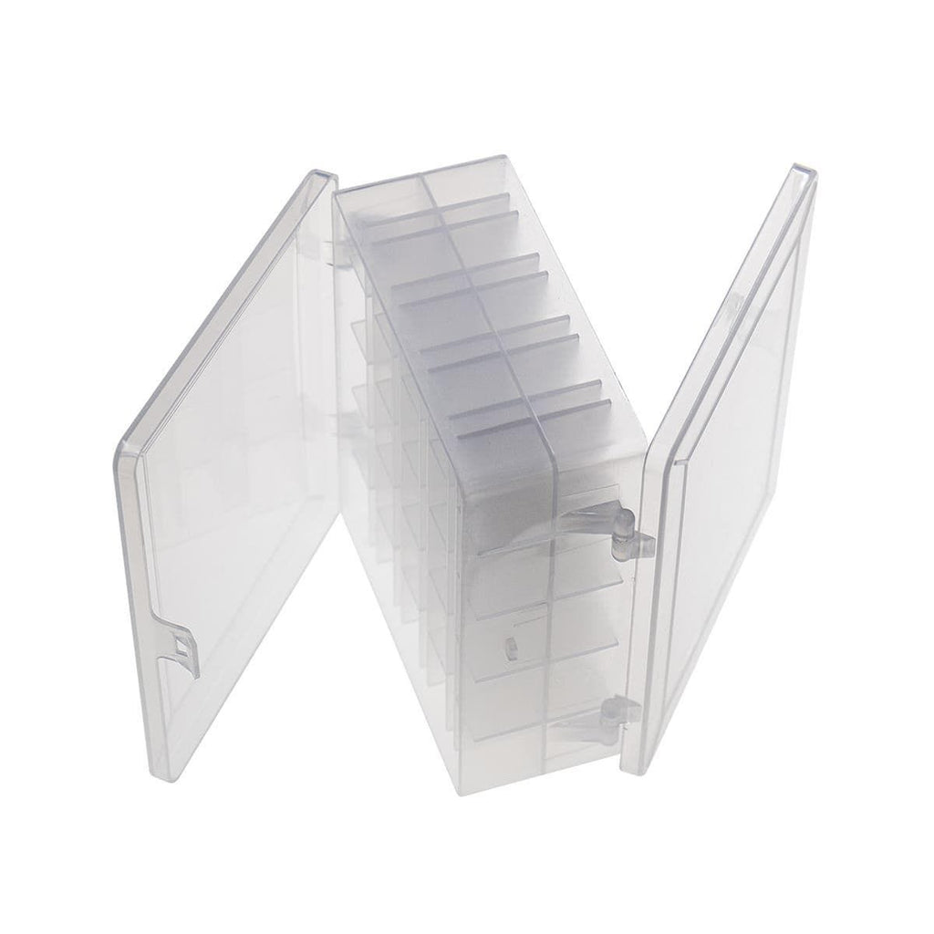 Hemline Double Sided Bobbin Box With 50 Rainbow Bobbins