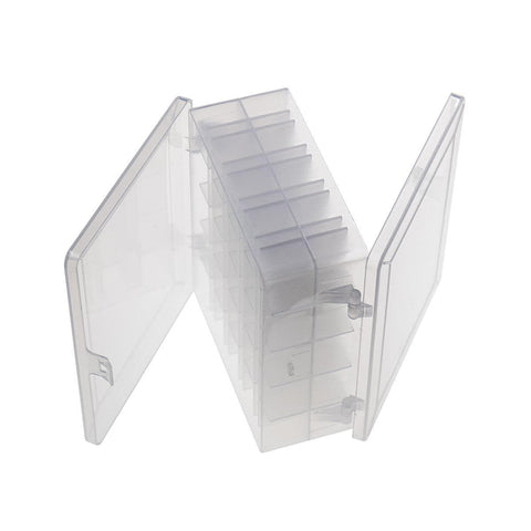 Hemline Double Sided Bobbin Box With 50 Rainbow Bobbins