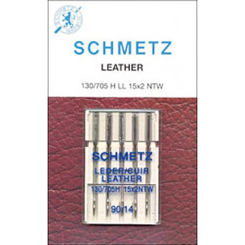 SCHMETZ LEATHER NEEDLE 5 PACK SOLD BY THE PACK CARDED SZ 90