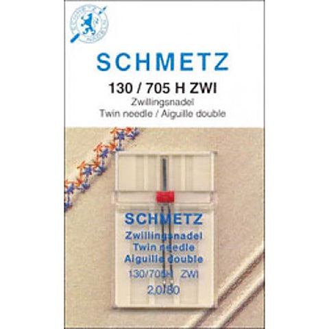 SCHMETZ TWIN NEEDLE SZ 2.0/ 80 1 PK SOLD BY THE PACK CARDED