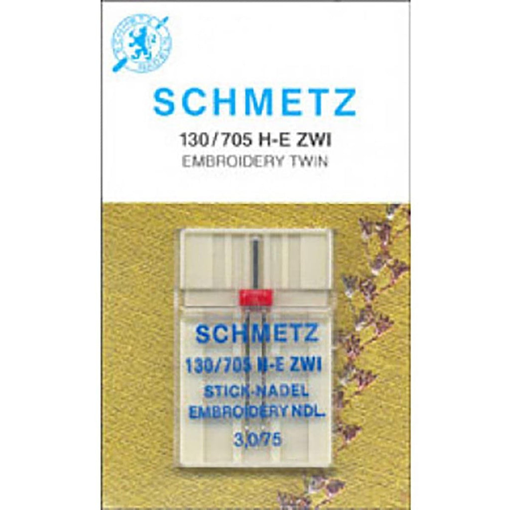 SCHMETZ TWIN EMBROIDERY 3.0/75 NEEDLE