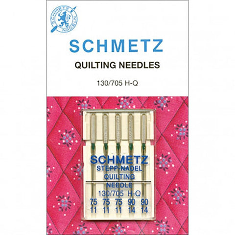 QUILTING NEEDLE ASSORTED SIZE 3 #75 & 2 #90 SCHMETZ CARDED