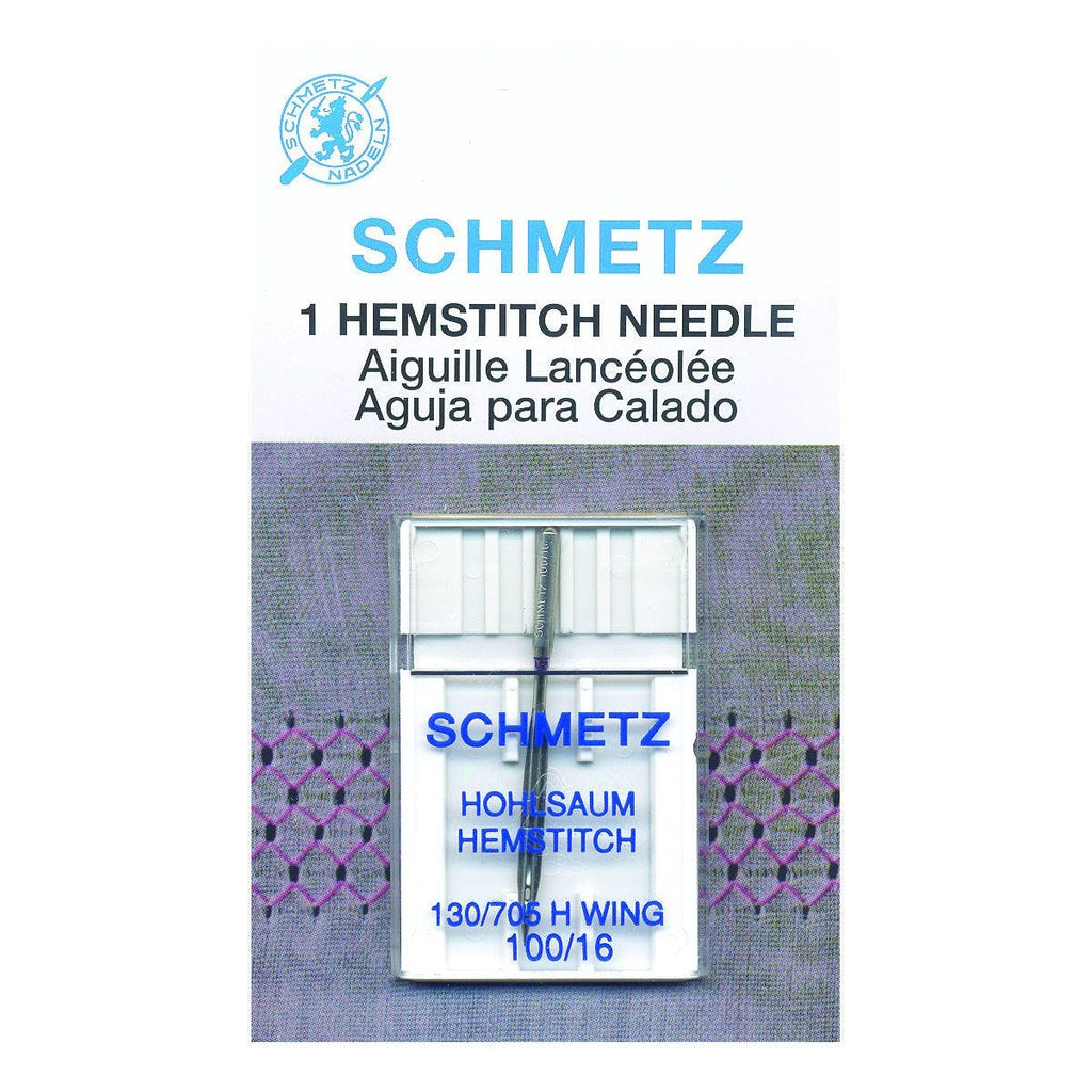 SCHMETZ HEMSTITCH WING SZ 100 1PK SOLD BY THE CARD NEEDLE