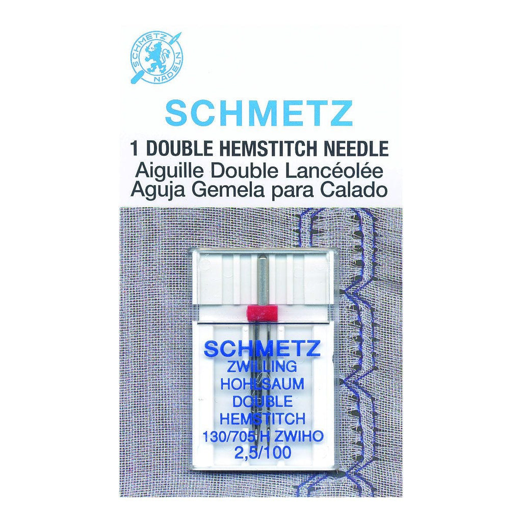 DOUBLE HEMSTITCH SIZE 100/80 SCHMETZ CARDED NEEDLE