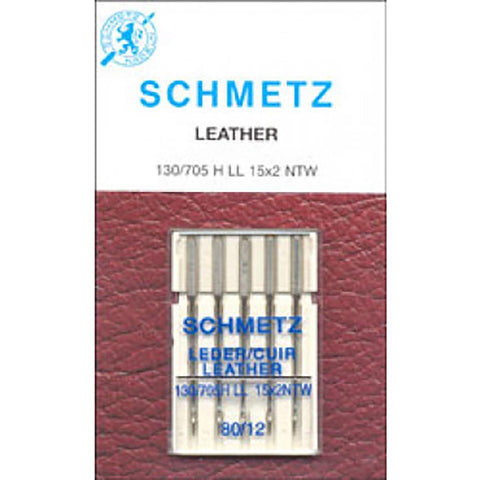 SCHMETZ LEATHER NEEDLE 5 PACK SOLD BY THE PACK CARDED SZ 80