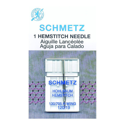 SCHMETZ HEMSTITCH WING SZ 120 1PK SOLD BY THE CARD NEEDLE