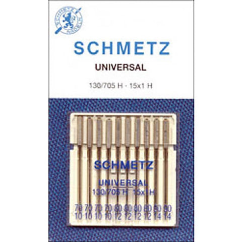 SCHMETZ 10PK ASSORTED NEEDLE SOLD BY THE PACK 15X1 CARDED