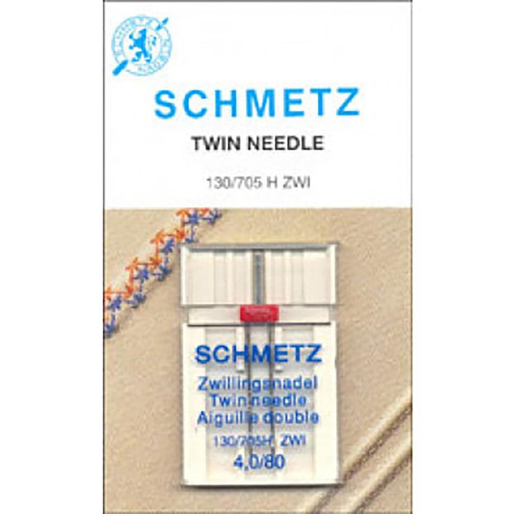 SCHMETZ TWIN NEEDLE 4.0/80 CARDED 1PK NEEDLE