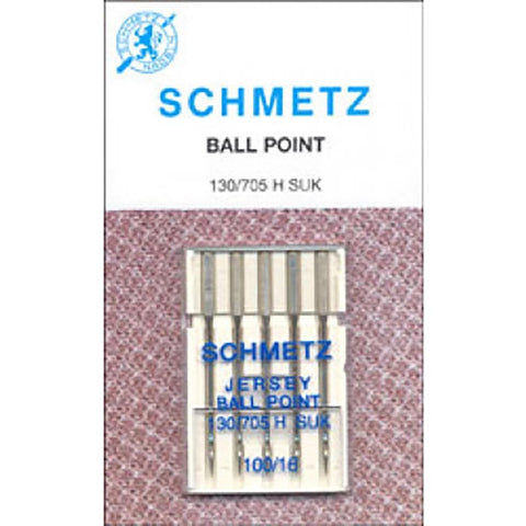 SCHMETZ BALLPOINT 5PK 16/100 SOLD BY THE PACK CARDED NEEDLE