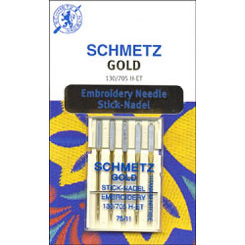 SCHMETZ TITANIUM EMBROIDERY NEEDLE SIZE 11 5 TO PACK