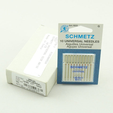 SCHMETZ UNIVERSAL SIZE 80/12 10 TO A PACK CARDED