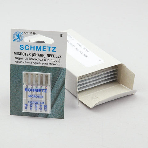 SCHMETZ MICROTEX NEEDLE 5PK ASSORTED SOLD BY THE CARD