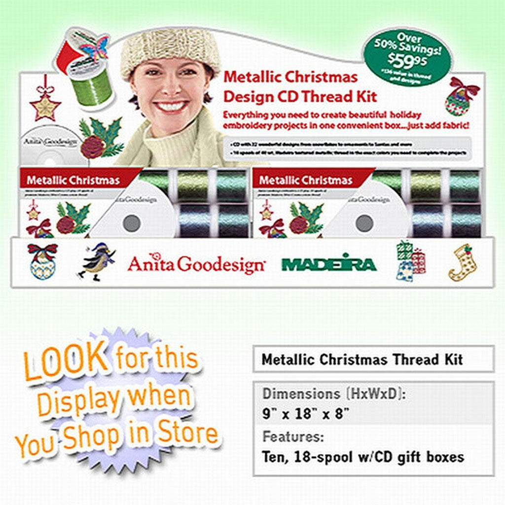 MADEIRA SUPERTWIST METALLIC 18 SPOOL GIFT BOX