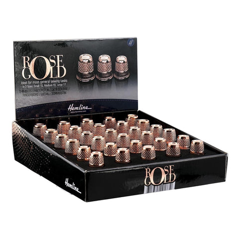 Rose Gold Thimble 30 Piece Dispaly