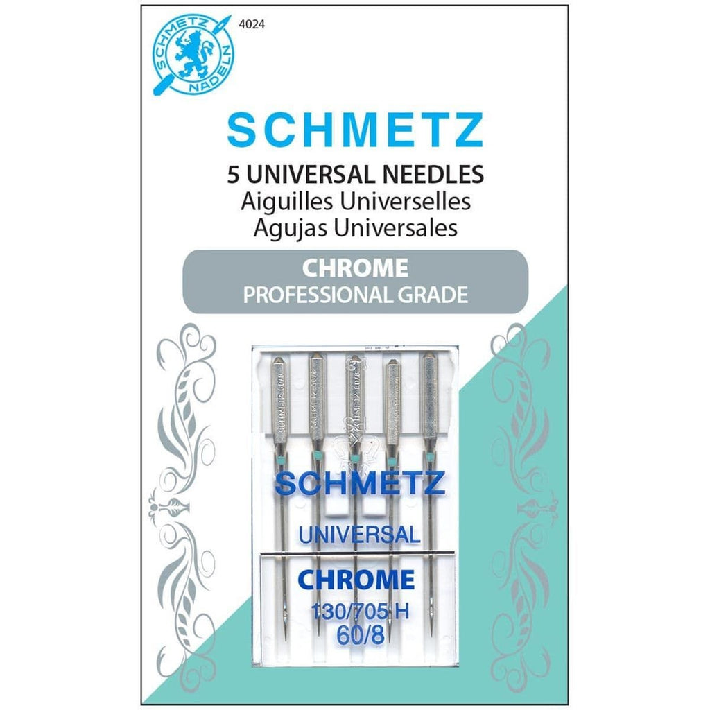 CHROME UNIV NEEDLE 60/8 SCHMETZ