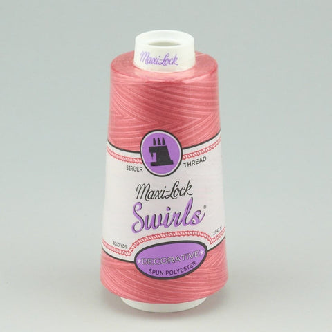 Maxi Lock Swirls Watermelon Sorbet Variegated 3000 Yd Cone