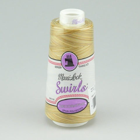 Maxi Lock Swirls Butter Toffee Variegated 3000 Yd Cone