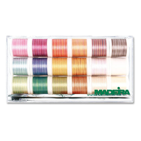 18 SPOOL GIFT BOX COTONA 50 220 YD 16 VARIEGATED 2 SOLID