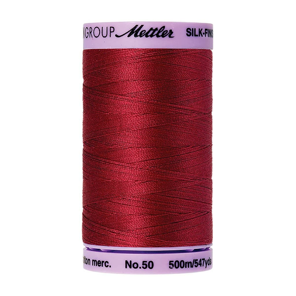 Mettler Silk Finish Cotten-Fire Engine 547 YD 50 WT 5 Spools Per Box