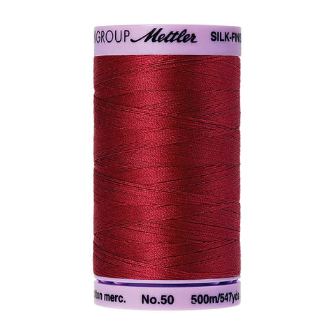 Mettler Silk Finish Cotten-Fire Engine 547 YD 50 WT 5 Spools Per Box
