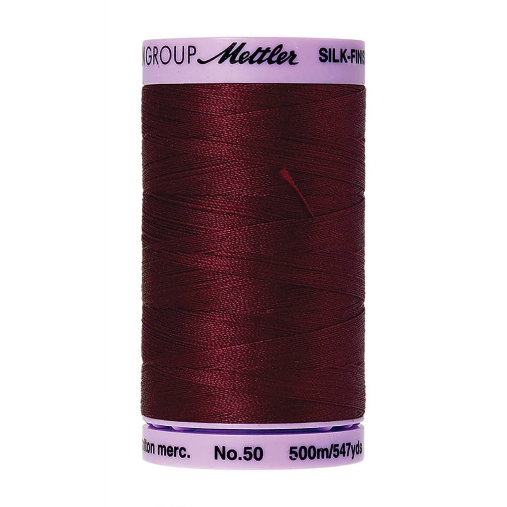 Mettler Silk Finish Cotton-Cranberry 50 WT 5 Spools Per Box