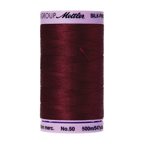 Mettler Silk Finish Cotton-Cranberry 50 WT 5 Spools Per Box