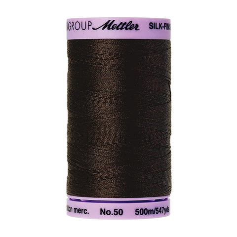 Mettler Silk Finish Cotton-Dark Brown 50 WT 5 Spools Per Box