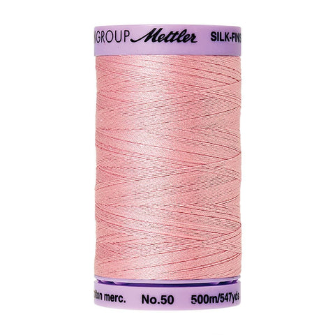 Mettler Silk Finish Cotton- Tea Rose 50 WT 5 Spools Per Box