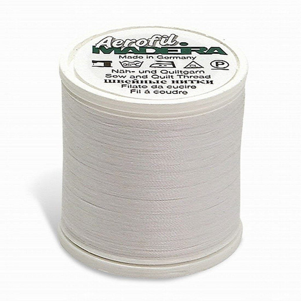 Madeira 9126010 Aerofil Polyester Thread, White, 440 Yd Spool