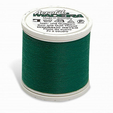 AEROFIL NO. 120 CHRISTMAS GREEN 440YD/400M MADEIRA THREAD POLYESTER