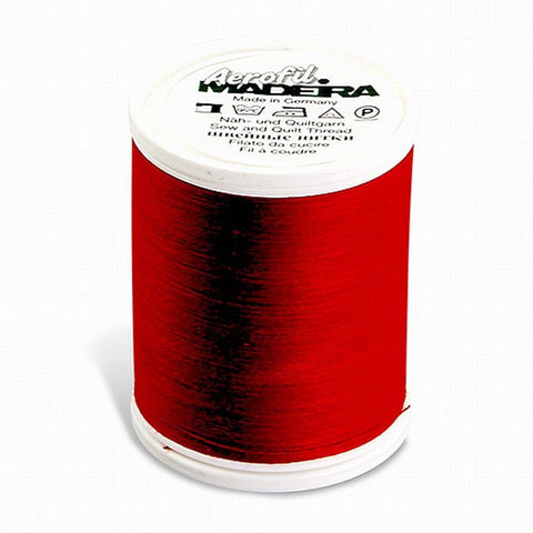 AEROFIL NO. 120 RED 1100YD/1000M MADEIRA THREAD POLYESTER