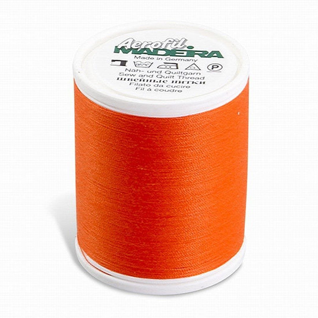 AEROFIL NO. 120 BRIGHT ORANGE 1100YD/1000M MADEIRA THREAD POLYESTER