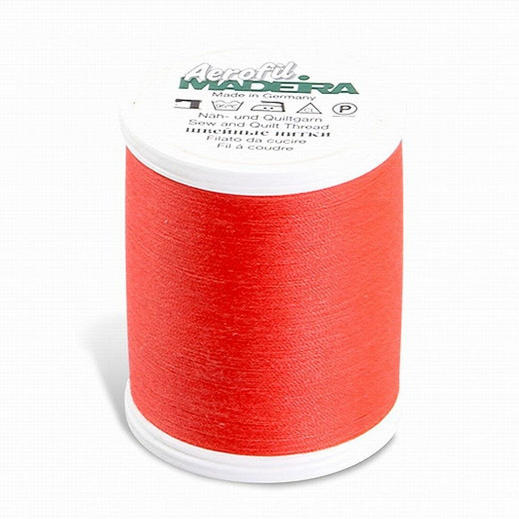 AEROFIL NO. 120 BRIGHT RED 1100YD/1000M MADEIRA THREAD POLYESTER