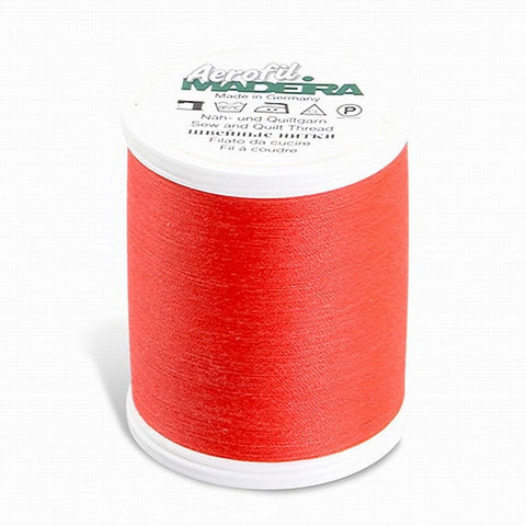 AEROFIL NO. 120 BRIGHT RED 1100YD/1000M MADEIRA THREAD POLYESTER