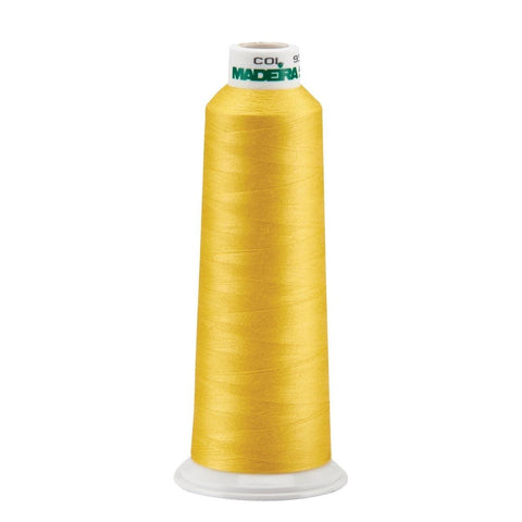 Madeira Yellow Aeroquilt 3000 Yd Cone Poly Quilting Thread