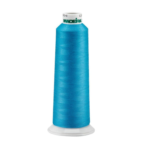 Madeira Bright Turquoise Aeroquilt 3000 Yd Cone Poly Quilting Thread