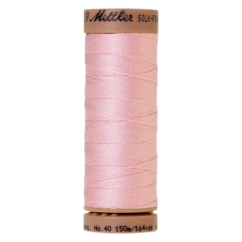 Mettler Silk-Finish Cotton Thread Parfait Pink 164yd 40wt 5 Spools Per Box