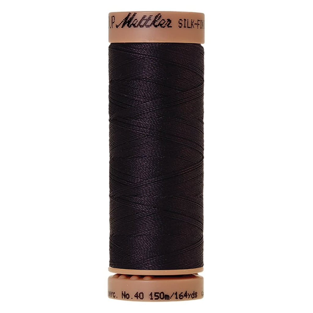Mettler Silk-Finish Cotton Thread Evening Blue 164yd 40wt 5 Spools Per Box