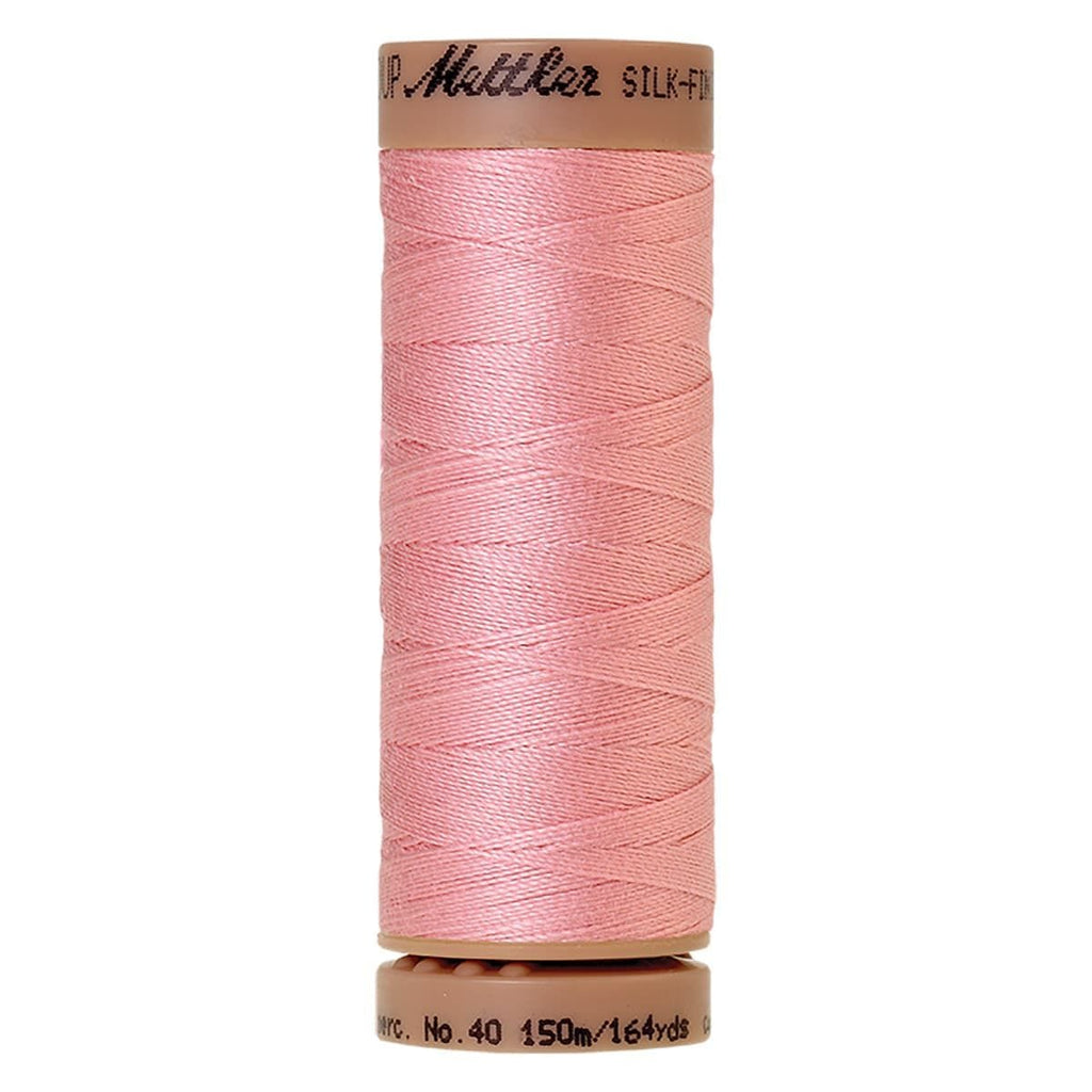 Mettler Silk-Finish Cotton Thread Tea Rose 164yd 40wt 5 Spools Per Box