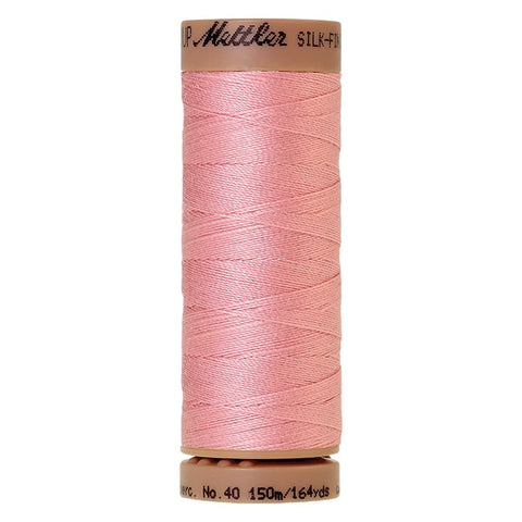 Mettler Silk-Finish Cotton Thread Tea Rose 164yd 40wt 5 Spools Per Box