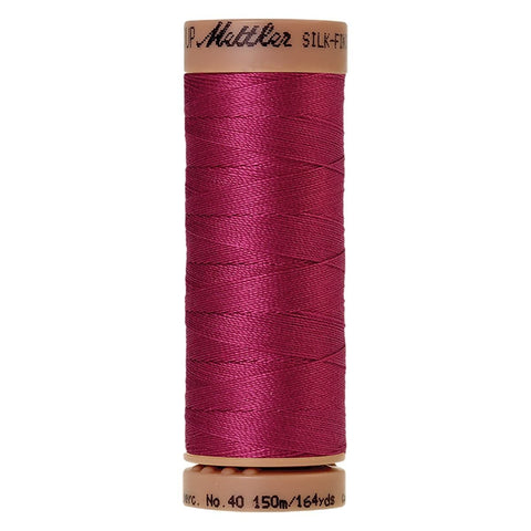 Mettler Silk-Finish Cotton Thread Peony 164yd 40wt 5 Spools Per Box