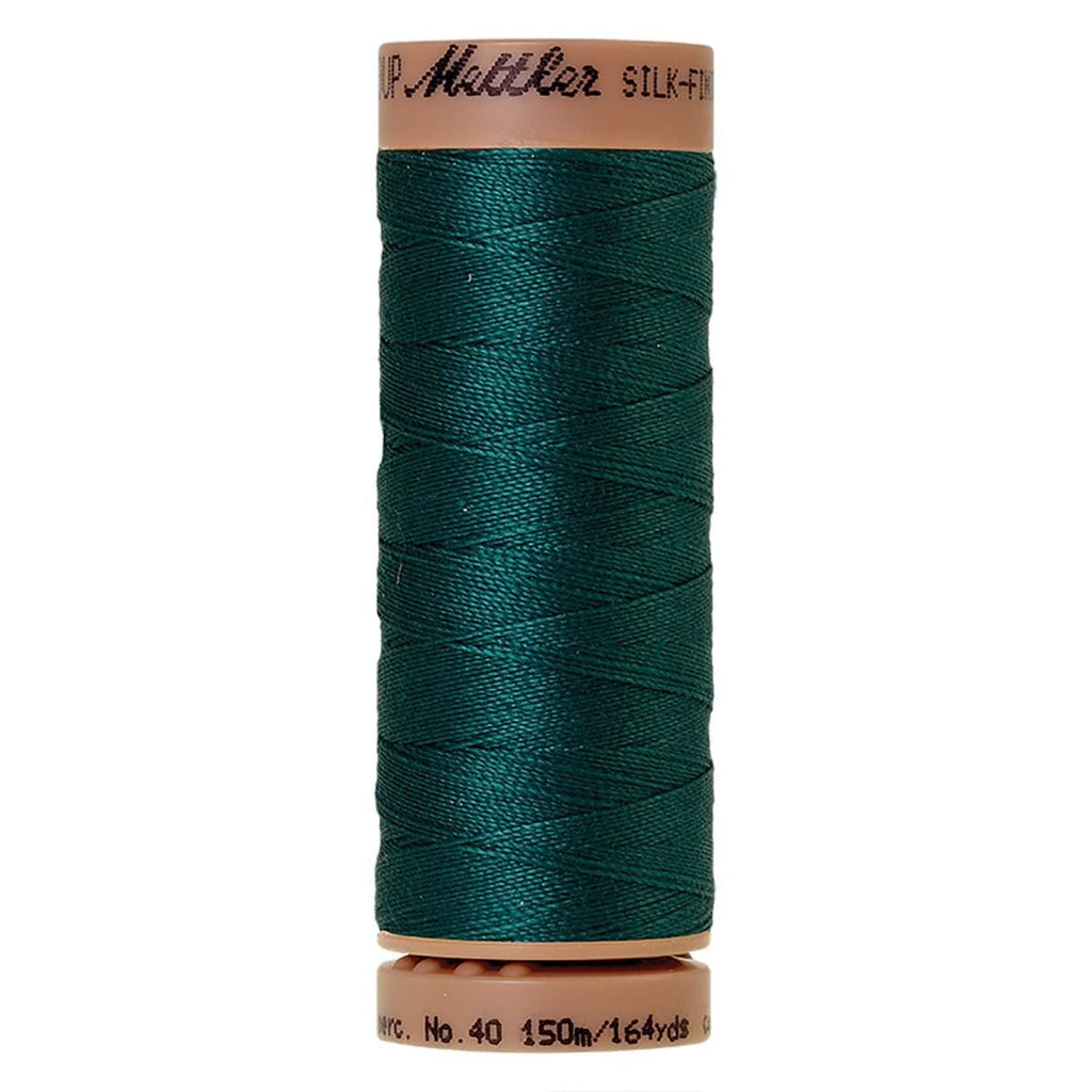 Mettler Silk-Finish Cotton Thread Tidepool 164yd 40wt 5 Spools Per Box