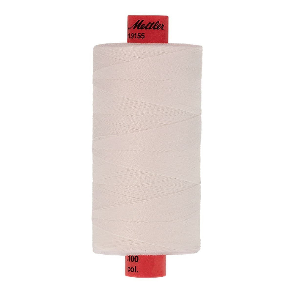 Mettler 9155200 Metrosene Polyester Thread, White, 1097 Yd Spool