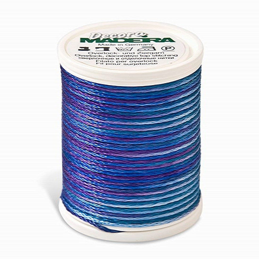 Decora No. 6 Blue Lagoon 110Yd/100M Madeira Thread Rayon Varigated