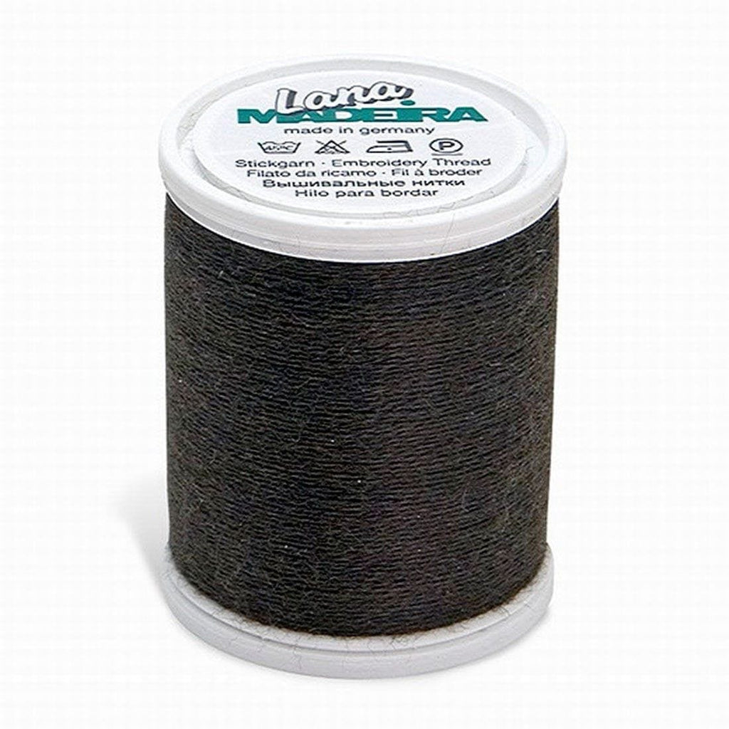 LANA NO. 12 BROWN BLACK 220YD/200M MADEIRA THREAD BROWN BLACK 220YD