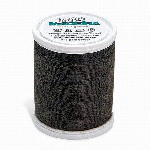 LANA NO. 12 BROWN BLACK 220YD/200M MADEIRA THREAD BROWN BLACK 220YD