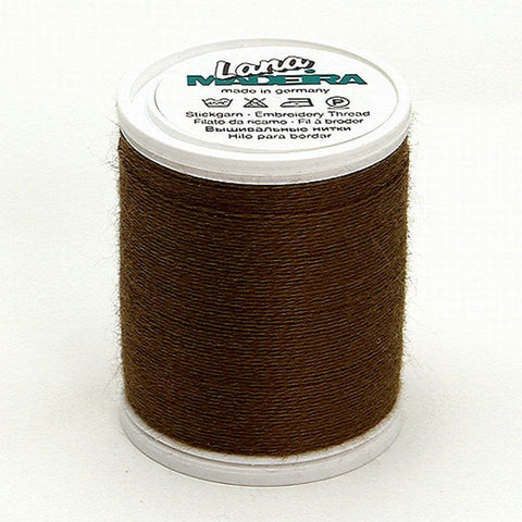 LANA NO. 12 BROWN 220YD/200M MADEIRA THREAD BROWN 220YD