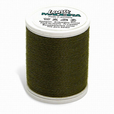 LANA NO. 12 LIGHT ARMY GREEN 220YD/200M MADEIRA THREAD WOOL ACRYLIC