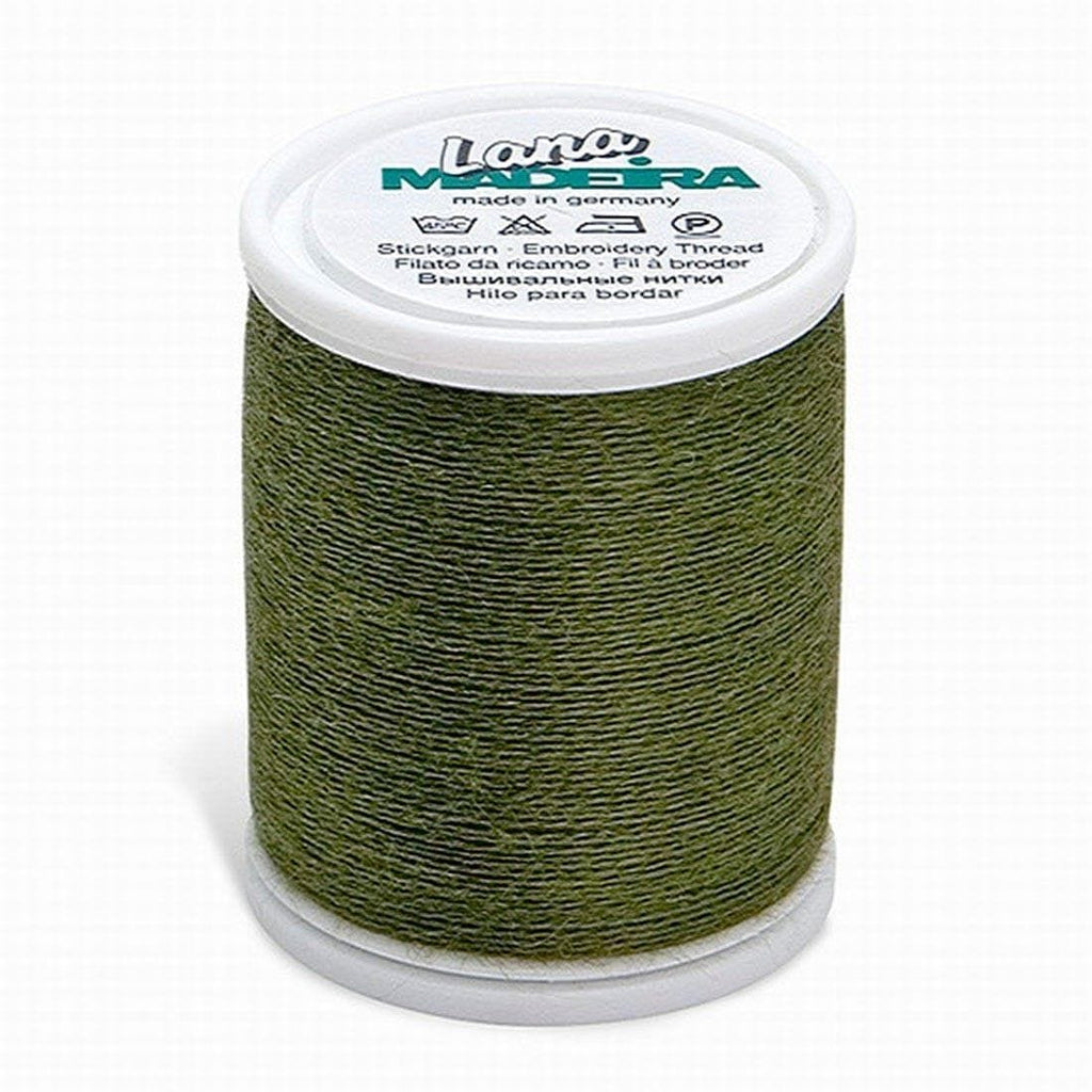 LANA NO. 12 ARMY GREEN 220YD/200M MADEIRA THREAD WOOL ACRYLIC