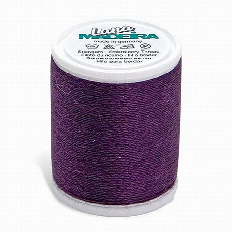 LANA NO. 12 DARK PURPLE 220YD/200M MADEIRA THREAD WOOL ACRYLIC